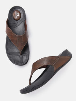 Carlton London - Solid Brown Sandals